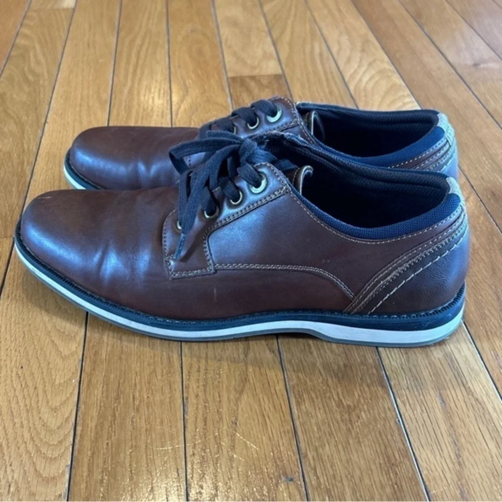 Sonoma Mens Size 8 Hayden Brown Lace Up Loafer Shoes Casual Work Church School